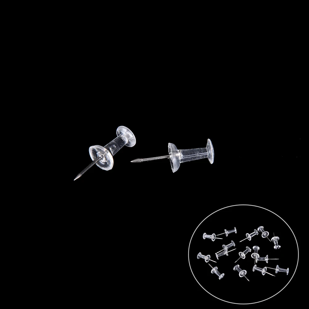 40pcs Plastic Tacks Push Pins Assorted Making Thumb Tacks Cork Board Office School Stationery Supplies