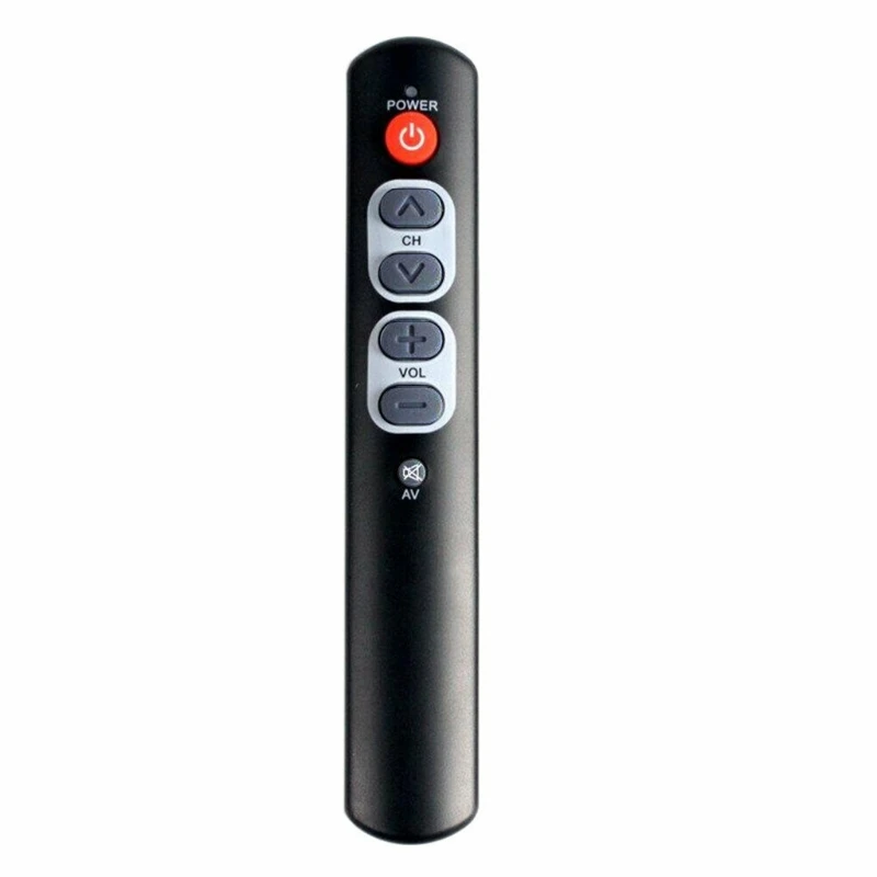 900F Home-Accesorios de control remoto para personas mayores, dispositivo de 6 teclas, compacto y claro, programable, Universal, ABS, aprendizaje inteligente