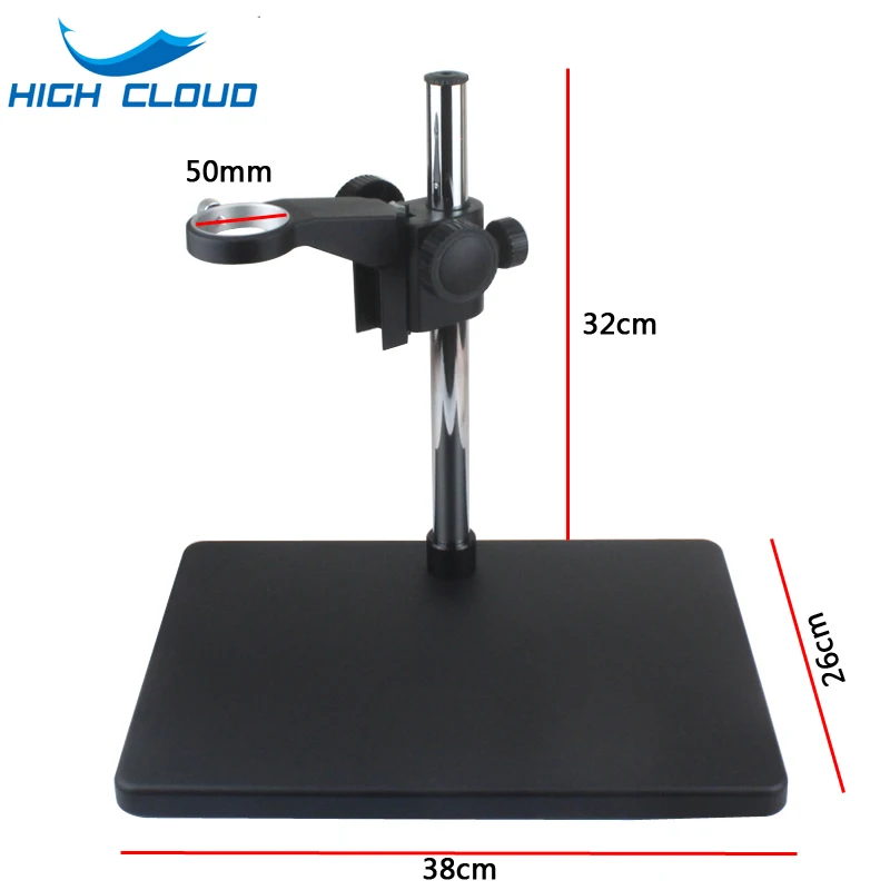 

50mm Diameter Multi-axis Adjustable Metal Arm For Lab Industry Microscope Adjustable Worktable Base Plate Pedestal