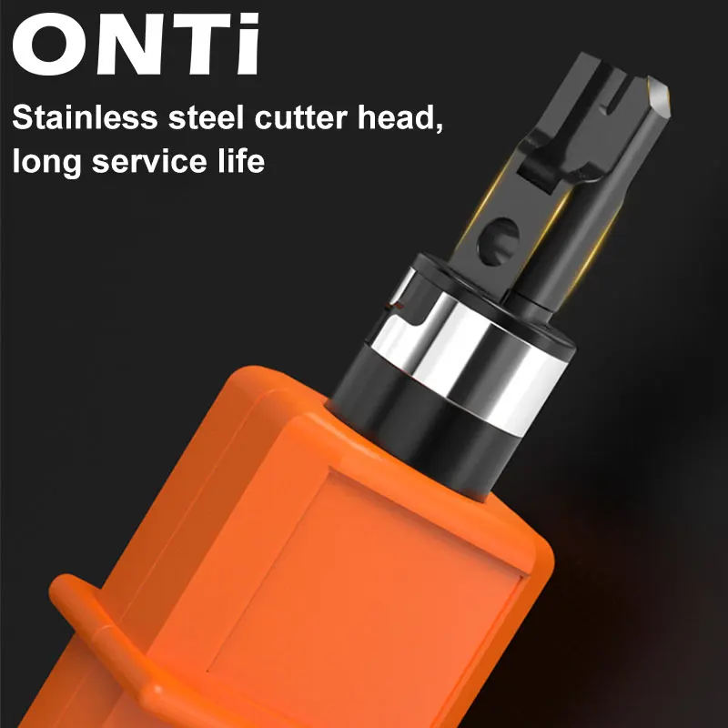 ONTi-cortador de cables 110, herramienta de cable de módulo AMP, cabezal doble para RED, voz, teléfono, Panel de parche de módulo, rentable