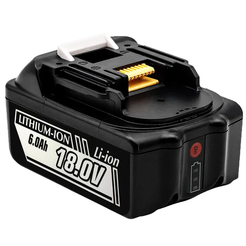 

6.0Ah BL1860B Replacement 18V Lithium-ion Battery Compatible with Makita BL1860 BL1850 BL1840 BL1830 BL1845 BL1820 BL1815 LXT400