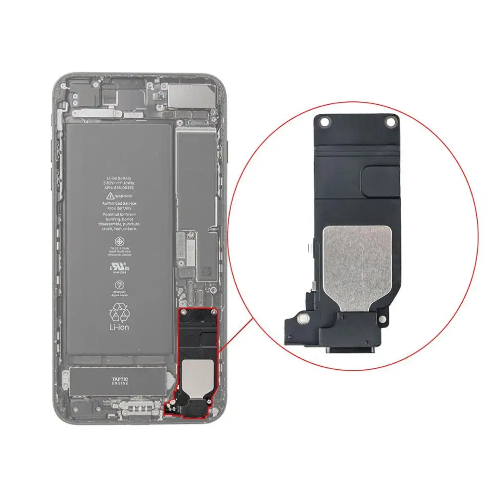 Loud Speaker For iPhone 7 8 Plus X XR XS 11 12 Mini Pro Max Bottom Ringer Buzzer Loudspeaker And Waterproof Sealing Adhesive