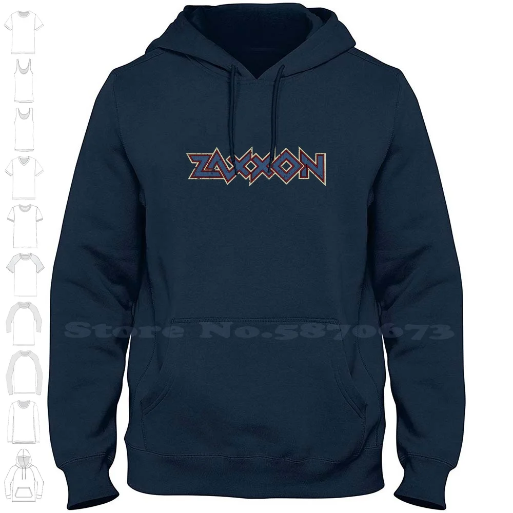 Zaxxon Vintage Arcade 100% Cotton Hoodie T-Shirt Zaxxon Vintage 1980S Retro Video Game Arcade Game