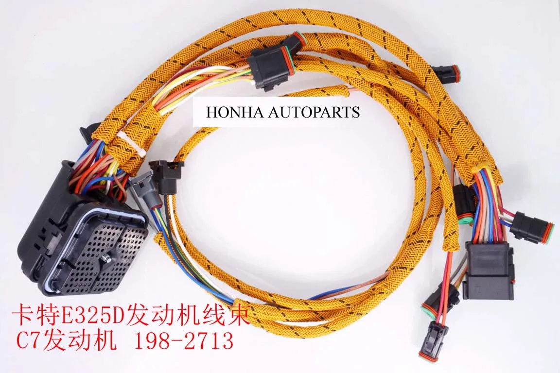 

Excavator parts Caterpillar E325D C7 EFI engine wiring harness new style 198-2713