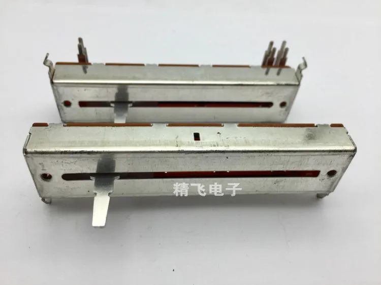 [BELLA] Taiwan FD Fuhua RA6040-30 double side straight sliding potentiometer 88mm B10KX2 B10K  shaft length 20mm-5PCS/LOT