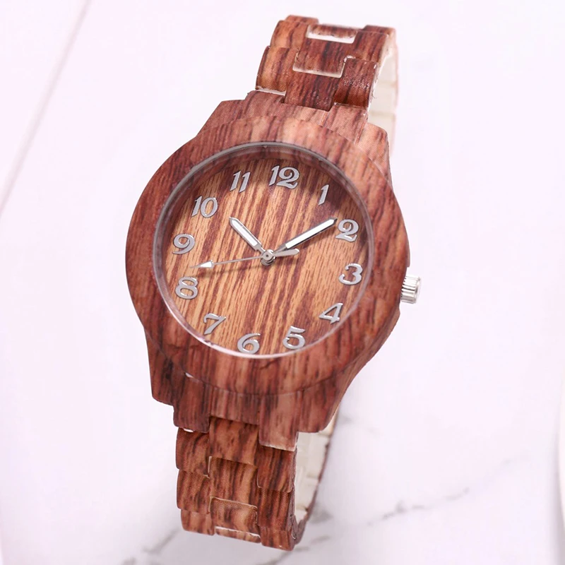 Reloj de pulsera de bambú para hombre, cronógrafo informal de madera, de cuarzo, a la moda, regalo, barato, nuevo, 2020