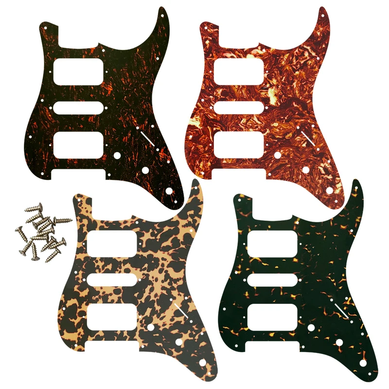 

Xin Yue Custom Guitar Parts -For USA\Mexico Fd 11 Screw Holes HSH Two Deluxe Humbuckers Single St Guitar Pickguard Scratch Plate