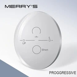 MERRYS 1.56 1.61 1.67 Progressive Multifocal Lenses Bifocal Prescription Myopia Hyperopia Resistance Short Middle Far Lens