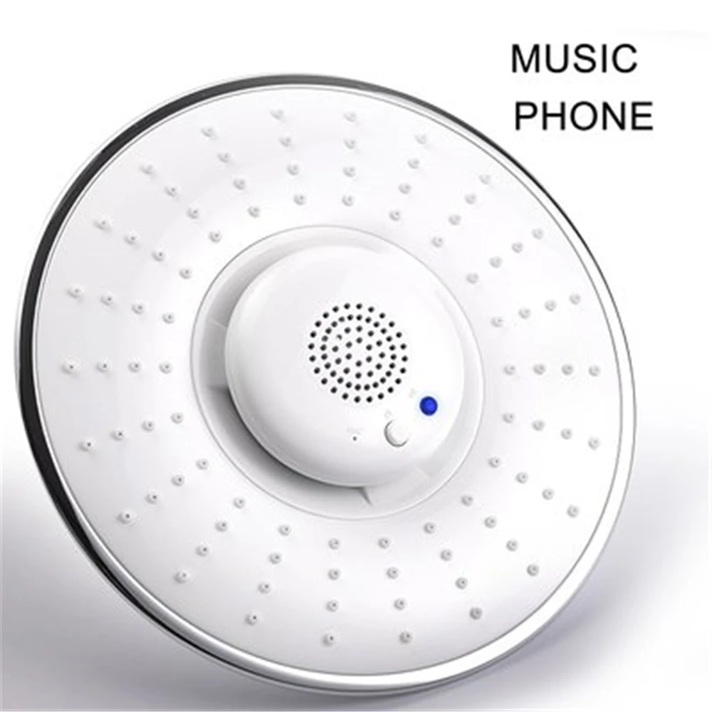 Shower Nozzle with Waterproof Bluetooth Speaker Calling USB Wireless Music Play Detachable Bathroom Shower Head Shower Spray