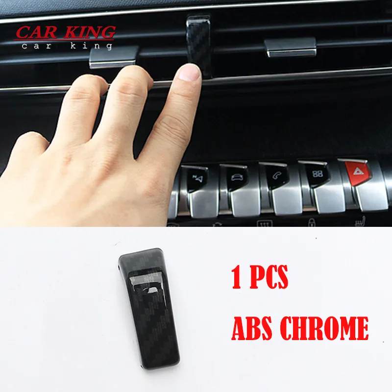

ABS Plastic Carbon/Matte For Peugeot 3008 5008 GT 2017-2020 central air-conditioning outlet decoration Cover Trim Accessories