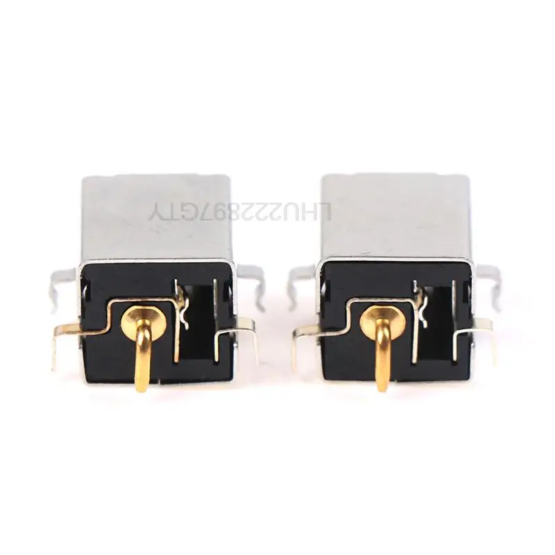 2 peças novo conector de tomada de alimentação dc banhado a ouro para asus k43 a43 x43 a53 a43s a53s