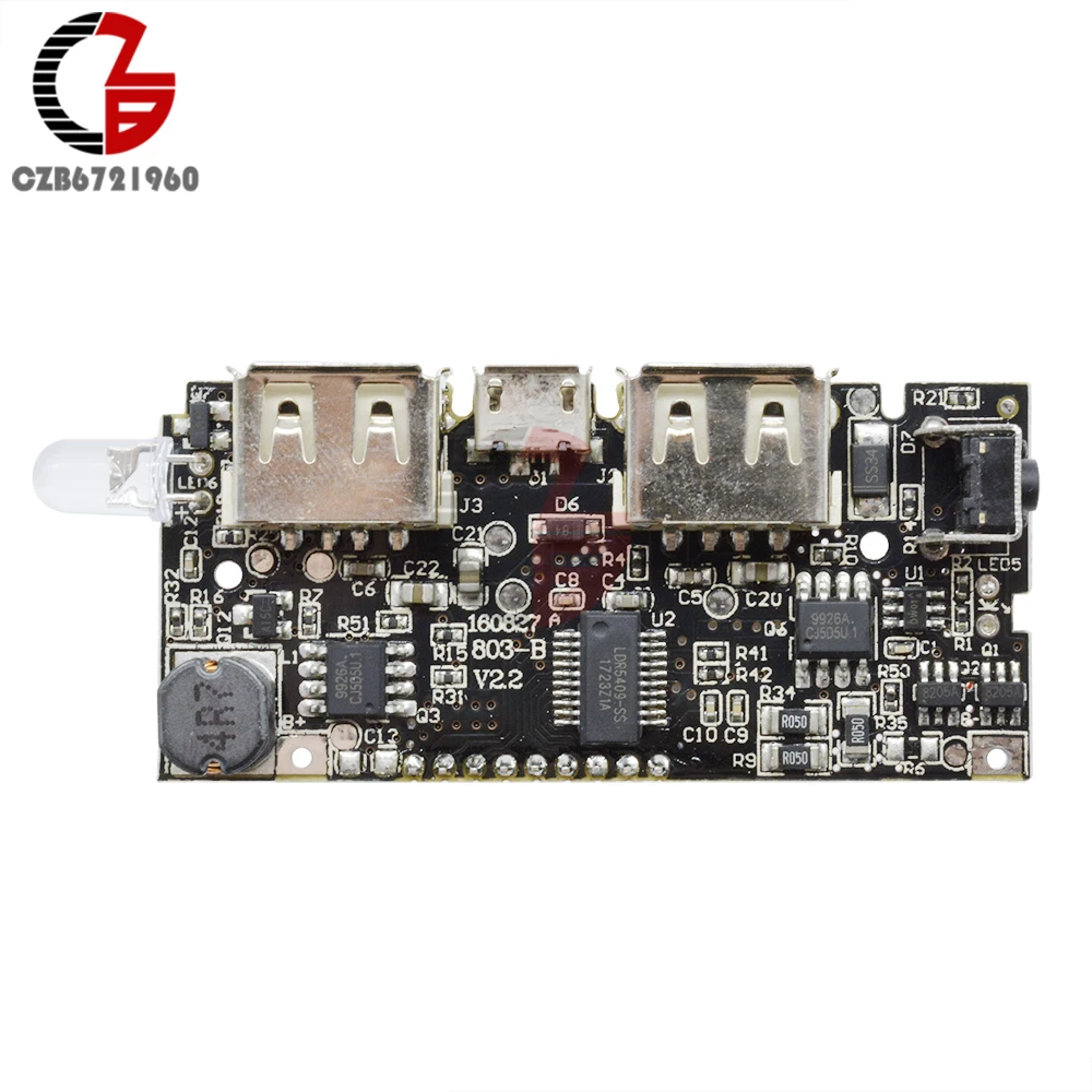 Dual USB 18650 Lithium Battery Charging Board Mobile Power Bank Charging Module PCB Board LCD Display for Arduino DIY 5V 1A 2.1A