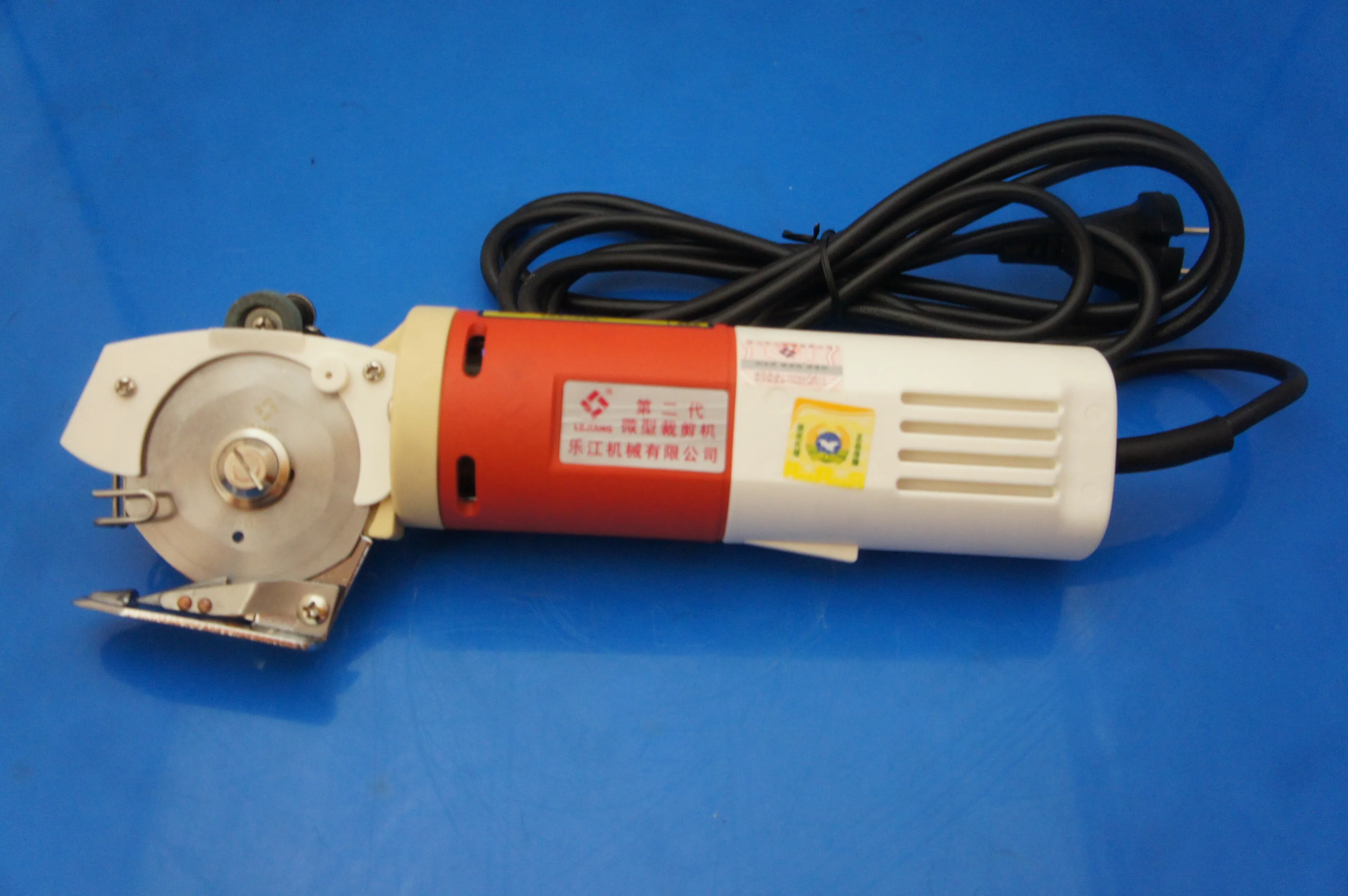 YJ-65 type Electric Cloth Cutter Fabric Round Knife Cutting Machine Blade Diameter 65mm , Carpet floor mat leather cutting