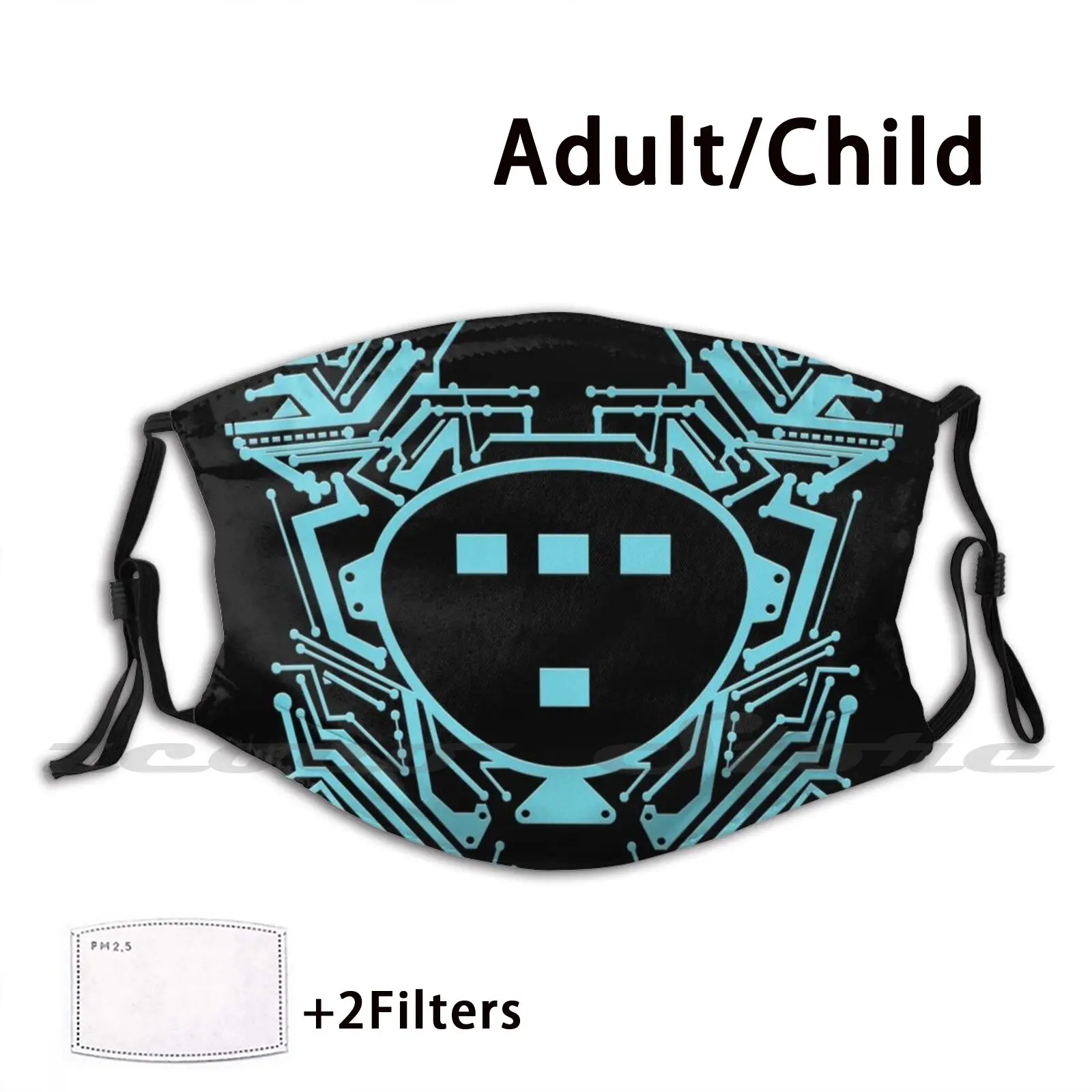 He Fights For The User! Mask Adult Child Washable Pm2.5 Filter Logo Creativity Tron Encom Video Game Sark Dillinger Flynn