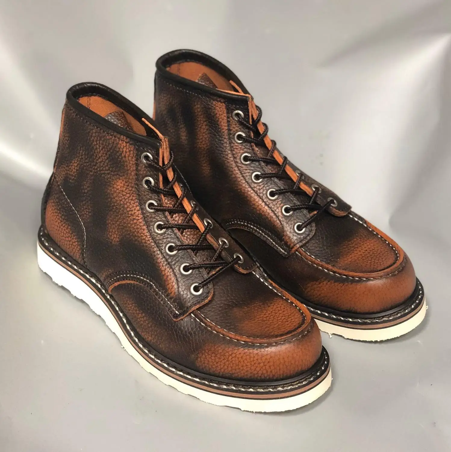 YQ875 Rock Can Roll Size 35-52 Super Quality Genuine Italian Cow Leather Handmade Durable Goodyear Welted Rider Boots