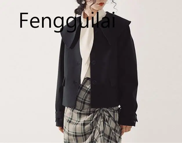 Spring Autumn New Women Jacket Long-Sleeved Suit Slim Thin Flouncing Short Paragraph Small Candy-Colored Outwear