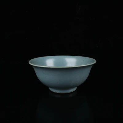 Jingdezhen Used Porcelain Song Ru kiln Azure Glaze Nail Bowl Home Decoration