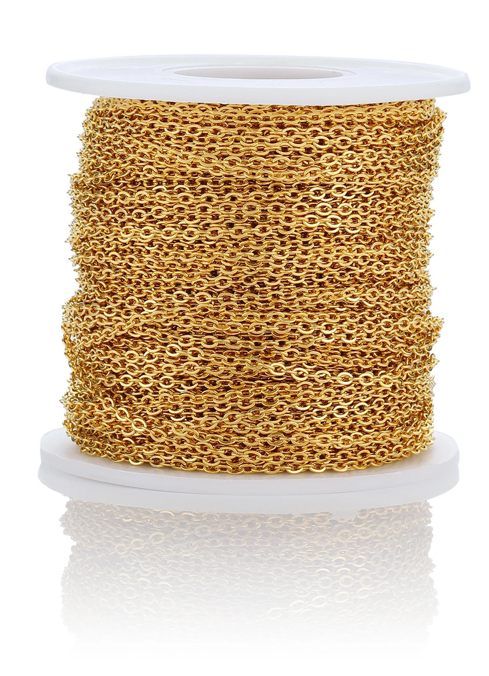 10 Meter 1/1,5/2mm Gold Edelstahlkette Halskette DIY O-Form Kreuzketten für Armbänder Schmuckherstellungskomponenten – Detail 15