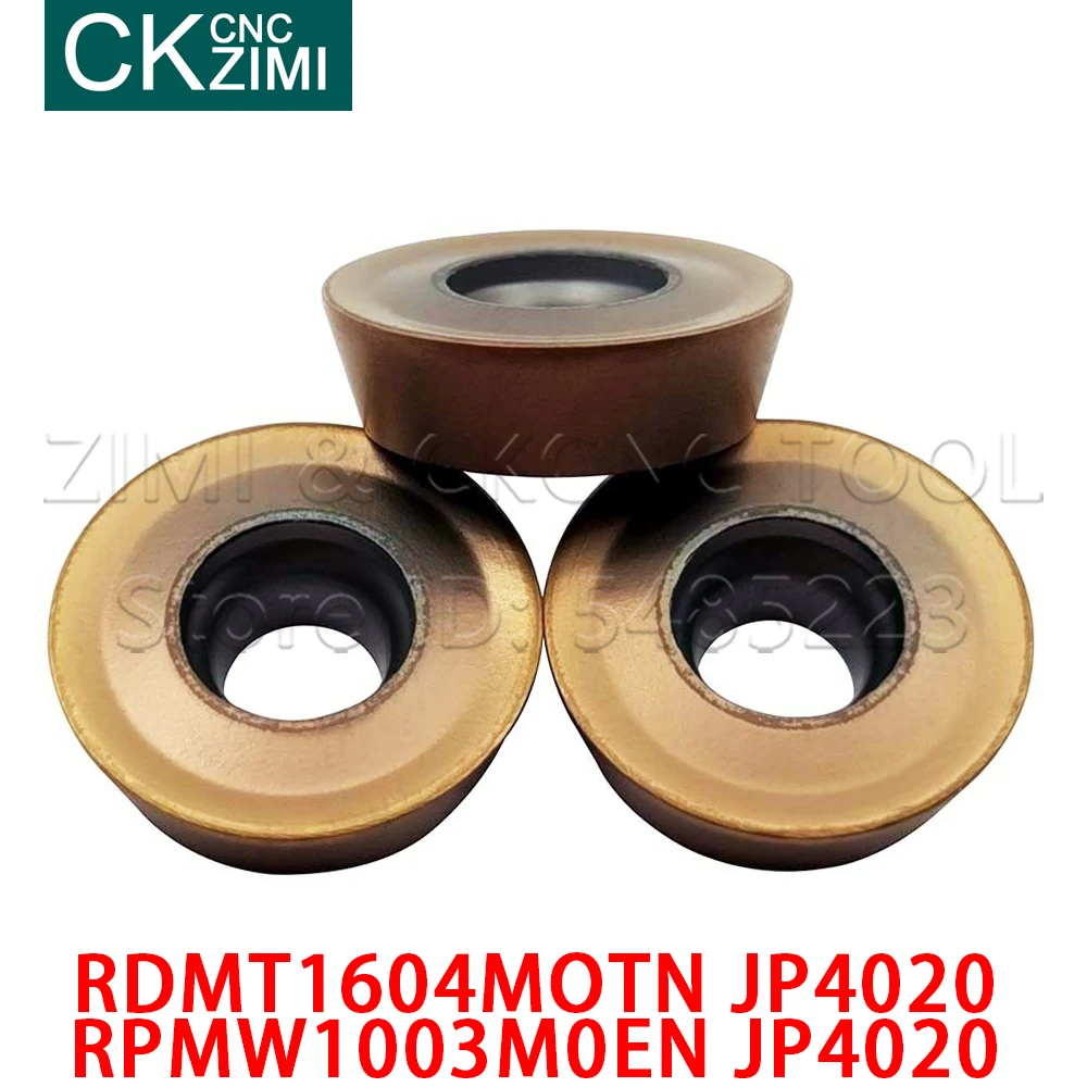 RPMW1003M0EN RDMT1604MOTN JP4020 R5 R6 Round milling tool Carbide inserts CNC tools RPMW RDMT lathe wood Turning milling inserts