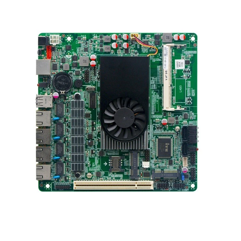 Mini ITX intel D525 4 Gigabit LAN Firewall Mainboard For 1U Network Server Router