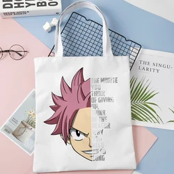 Japan Anime Fairy Tail Shopper Bags Shopping Bag Tote Bag Shoulder Bag Canvas Bags Large Capacity College Handbag,Drop Shipping