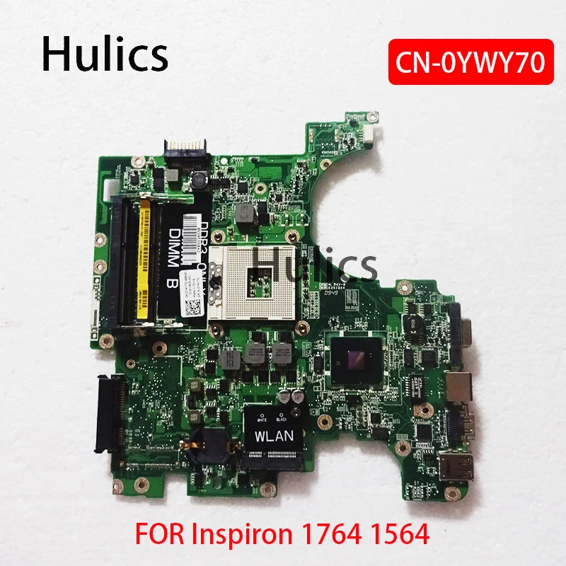 

Hulics Used AUM3BMB6E0 Laptop Motherboard For DELL Inspiron 17R 1764 15R 1564 Mainboard CN-0YWY70 0YWY70 YWY70 HM55 Board