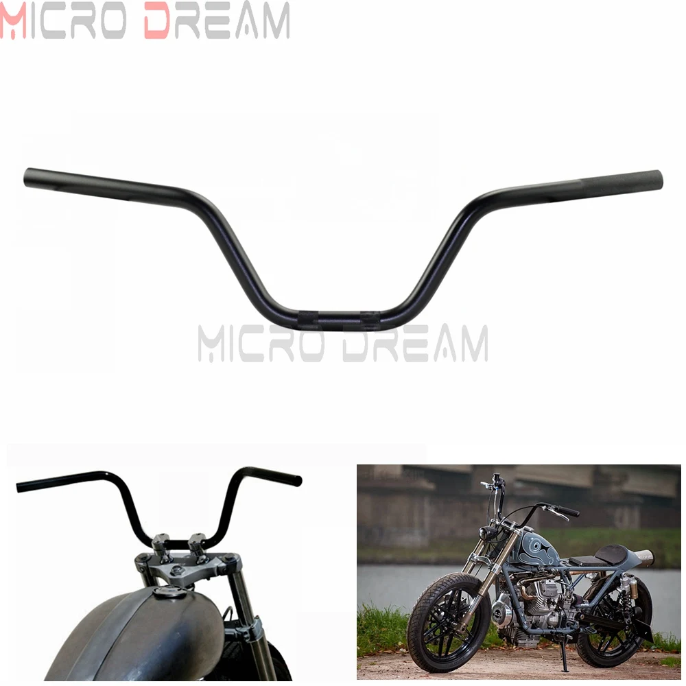 Universal For Yamaha Suzuki Kawasaki Honda Harley Custom Motorcycle Euro Style Handlebar 7/8\