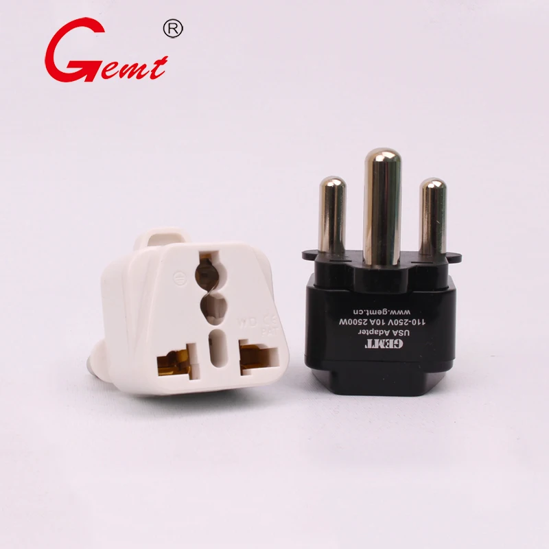 Universal South Africa To UK US AU to EU AC Power Socket Plug Charger Outlet Adapter Converter International Plug Black Or White