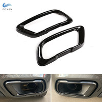 For BMW X5 G05 X6 G06 X7 G07 M Sport Stainless Steel / Glossy Black Car Tail Muffler Exhaust Pipe Output Cover Accessories Trim