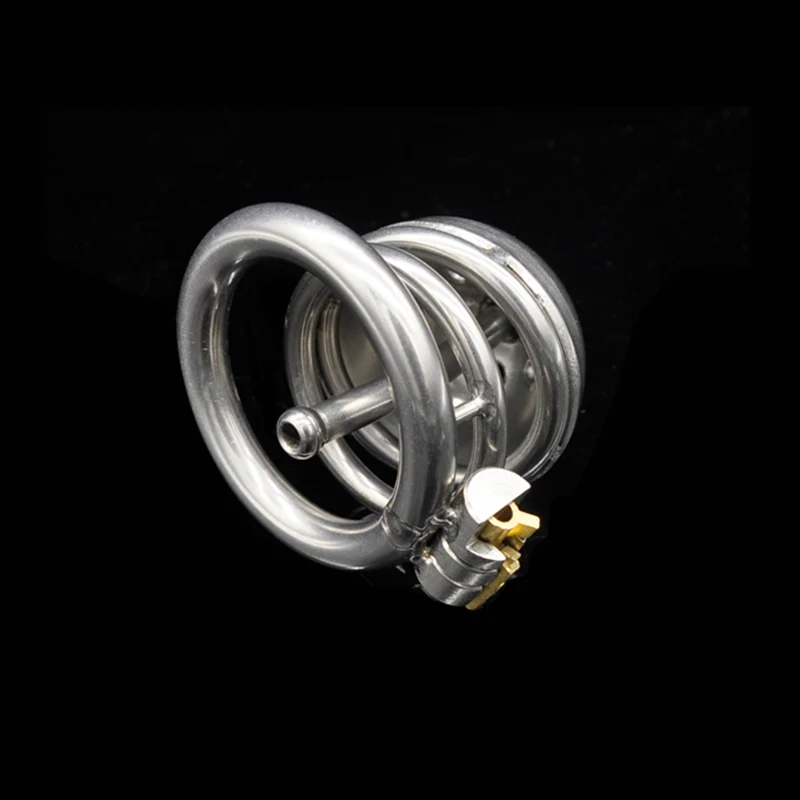 CHASTE BIRD Stainless Steel Male Chastity Device with Catheter Cock Cage Chastity Belt Penis Belt Magic Lock Ring BDSM A221