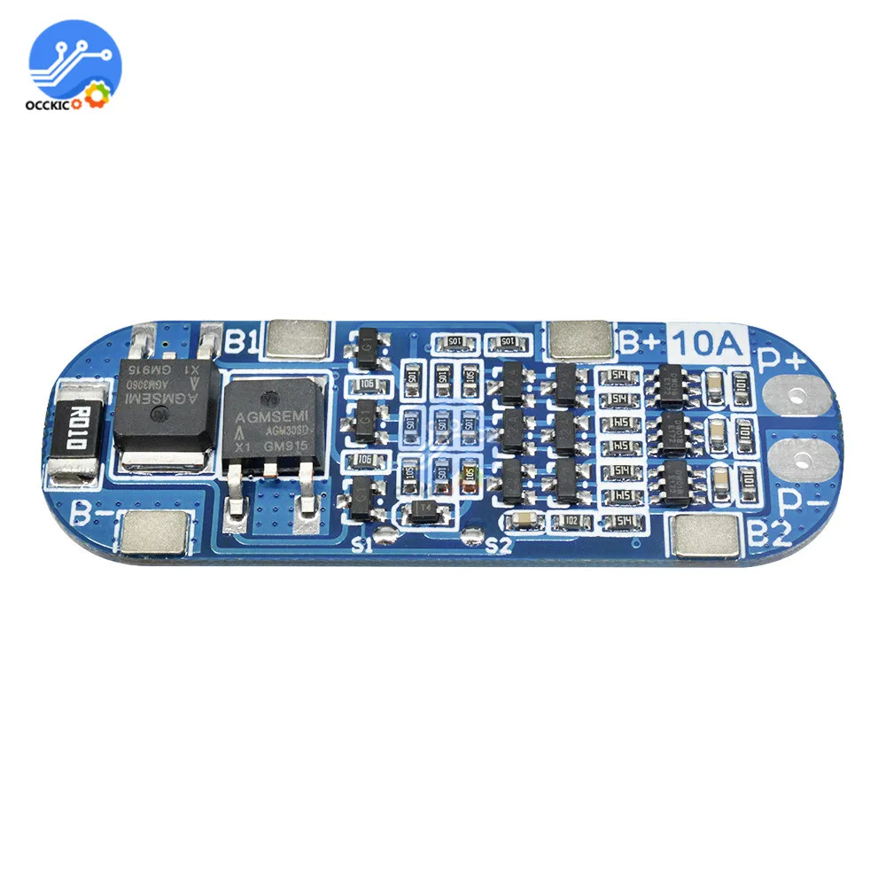 bms 3s Li-ion Lithium Battery protectiong board 18650 Charger Protection balancer PCB BMS 10A Module 12.6V equalizer board