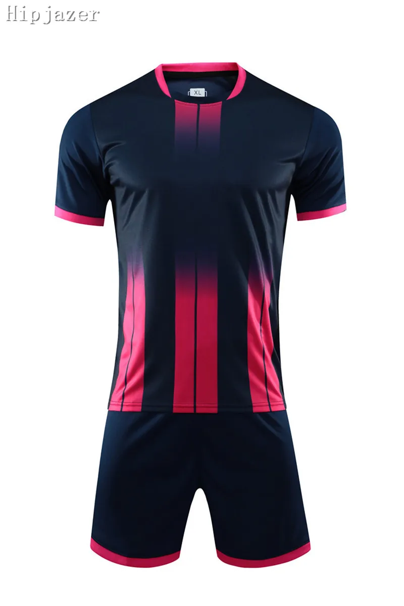 Men Kids Adults Soccer Jerseys Sports Training Jerseys Set Gradient Ramp MAN women Football Suit Uniform