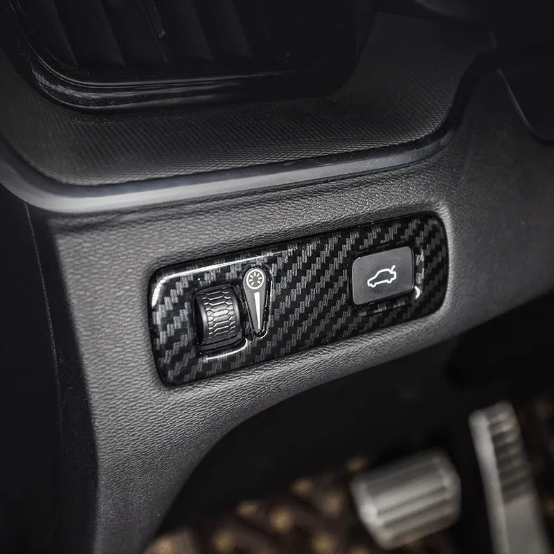 2017 2018 2019 For Volvo XC40 Car Left Side Middle Control Switch Button Box Cover Trim ABS Matte/Carbon Fibre Accessories 1pcs