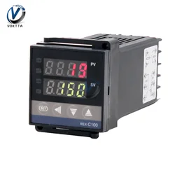 New 220V REX C100 Digital Temp Thermostat SSR Relay Output LED PID Temperature Controller Thermoregulator 0-999 Degree V DA V DN