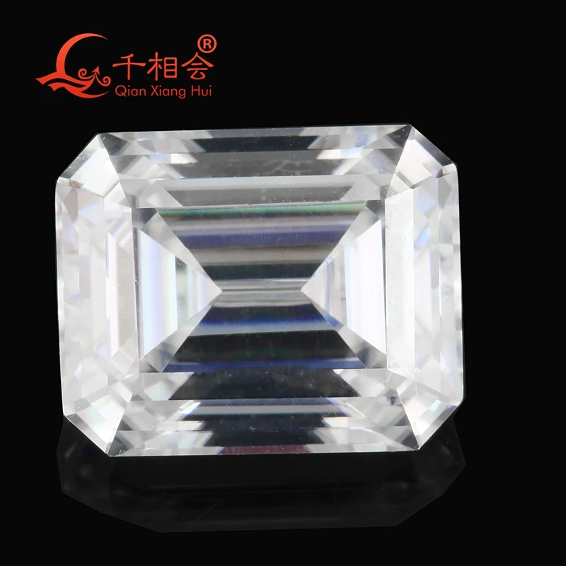 

DF GH White Color Moissanite Loose Stone Emerald Cut Rectangle Oct Octangle Shape for Jewelry Making