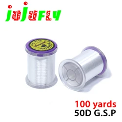 100yards ultra thin&strong GSP fly tying thread 50Denier multi filaments polyethylene thread transparent tying thread