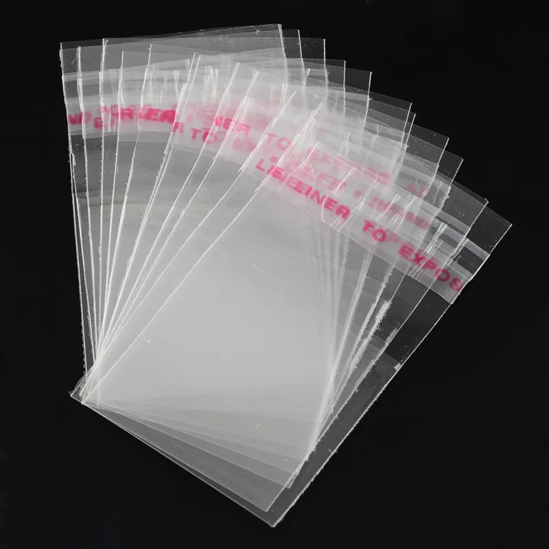 

1000pcs Clear Rectangle OPP Cellophane Bags F65