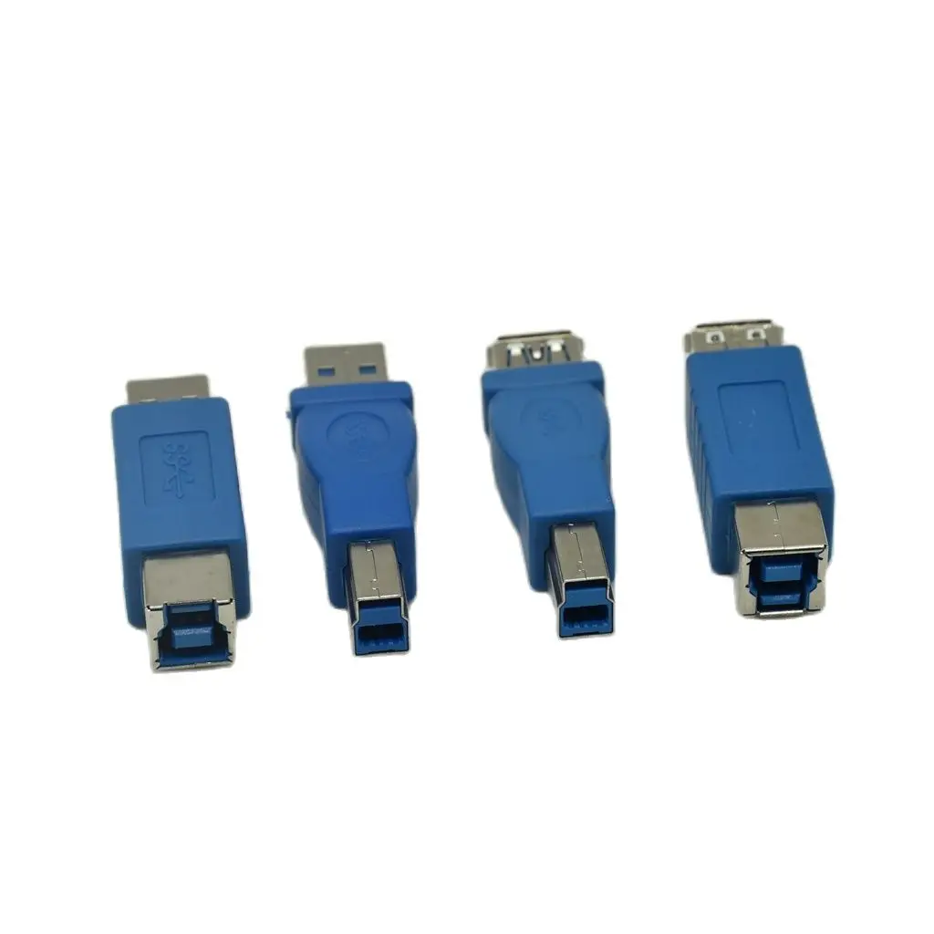 1 szt. Wyprzedaż USB 3.0 typ A żeński na typ B męski Adapter złącza wtykowego USB 3.0 Adapter konwertera AF na BM