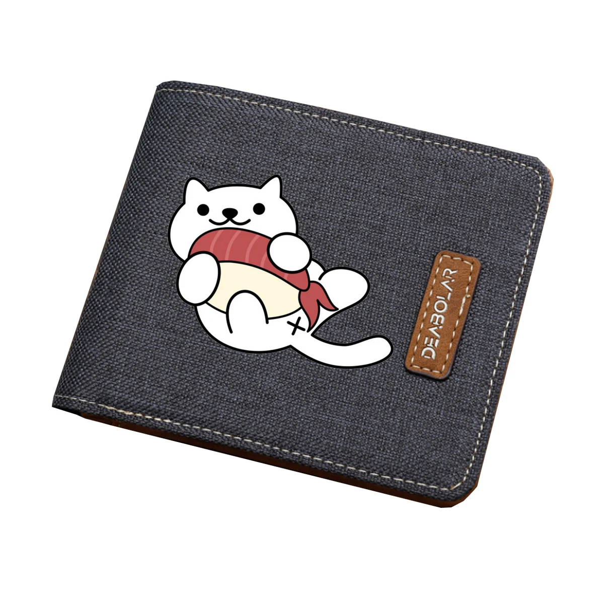 Game Neko Atsume cosplay wallet student coin Card purse Men women short printing Carteira wallet teenagers purse