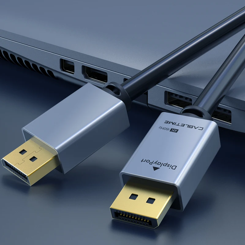 Cabo Display Port para PC Projetor HDTV, HDMI, Cabo DP Video Audio Display Port, 8K, 4K, 60Hz, DP 1.4, 1,2, 2m, C247, Novo, 2021