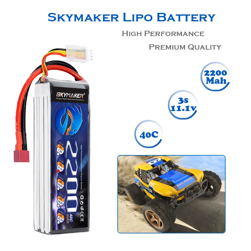11,1 v 3S 2200mah 40C Lipo Batterie Für RC Auto Flugzeug Hubschrauber Boot Drone Ersatzteile 3s 11,1 v Wiederaufladbare Lipo Batterie