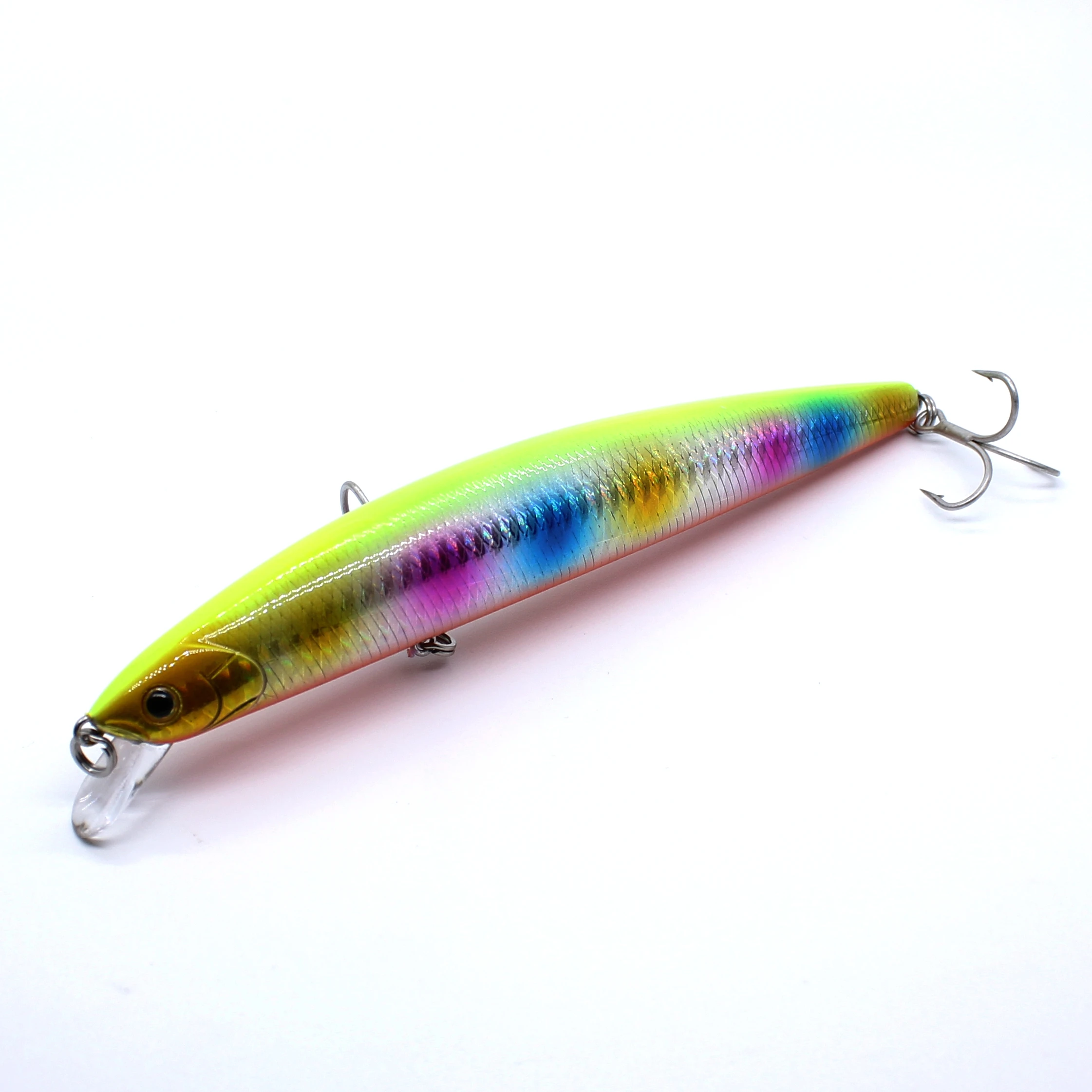 AOCLU-Floating Jerkbait Wobbler Hard Bait Minnow Saltwater Tuna Fishing Lure UV Coating, Glow, 160mm, 30g Diving Depth, 0.5-1.5m