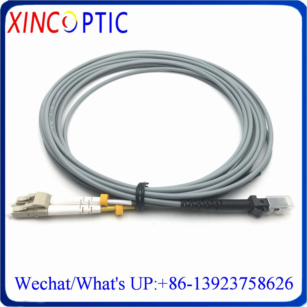 1/2/5/10/15/20M MM OM2 50125 3.0mm Duplex LC-MTRJ Twin Armored Fiber Optical Cable,MTRJ to LCPC Fiber Optic Patch Cord Connector