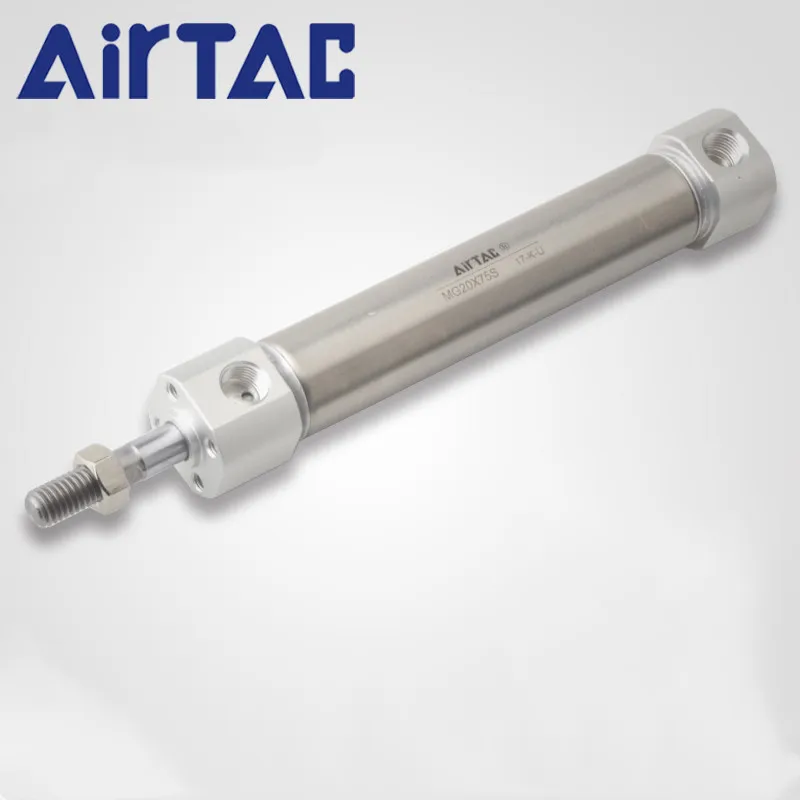 AIRTAC Stainless steel pen-shaped mini cylinder MG20X10S MG20X15S MG20X20S MG20X25S MG20X30S MG20X40S MG20X50S MG20X60S MG20X75S