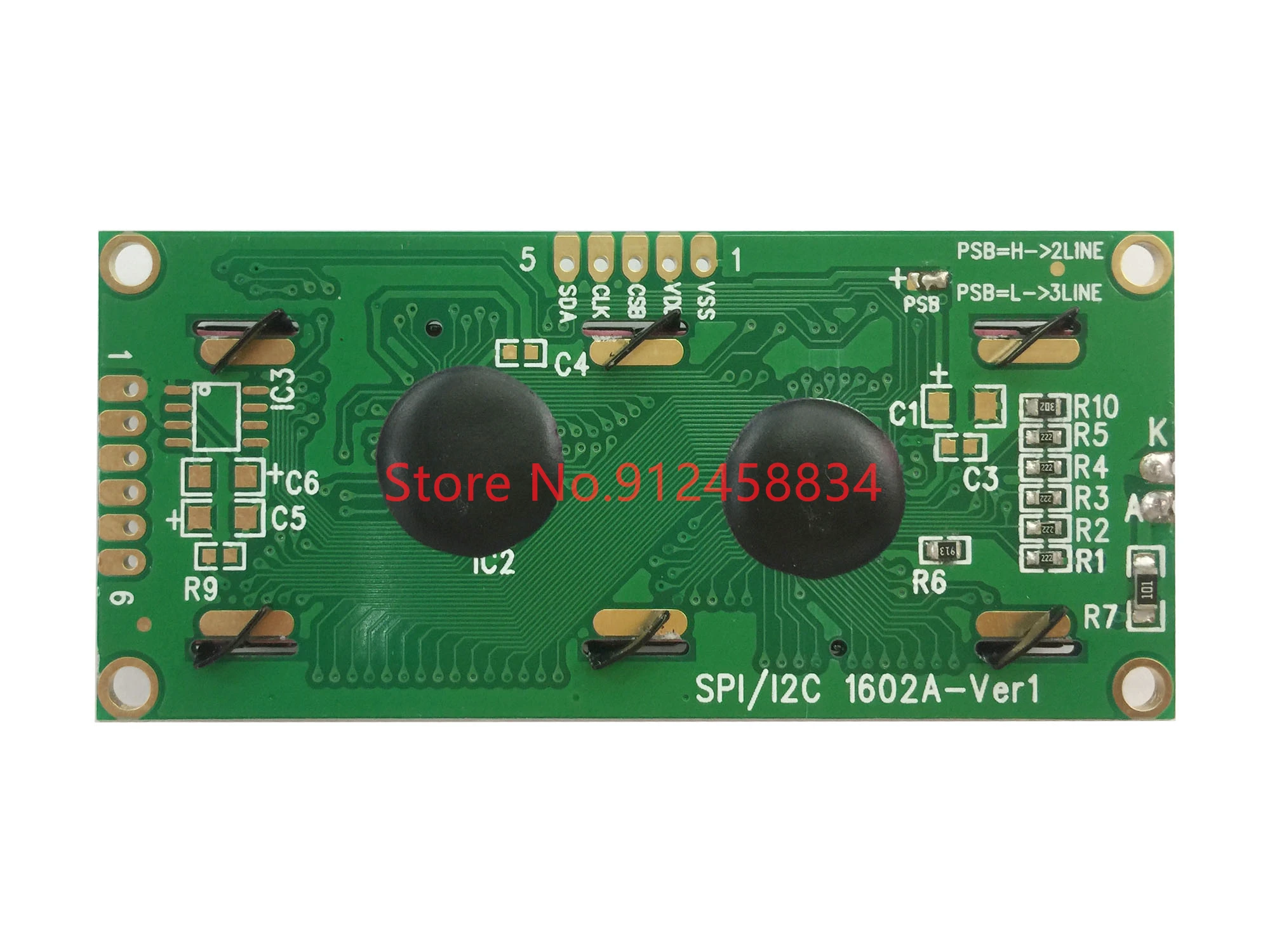 1602 16x2 SPI I2C LCD Display Module