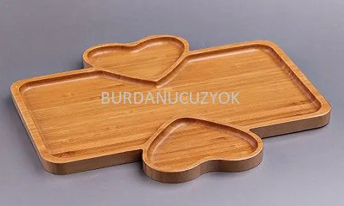 DOLBOVI Bamboo Heart Figured Presentation tray, Confectionary Free Shipping tray поднос plateau de service