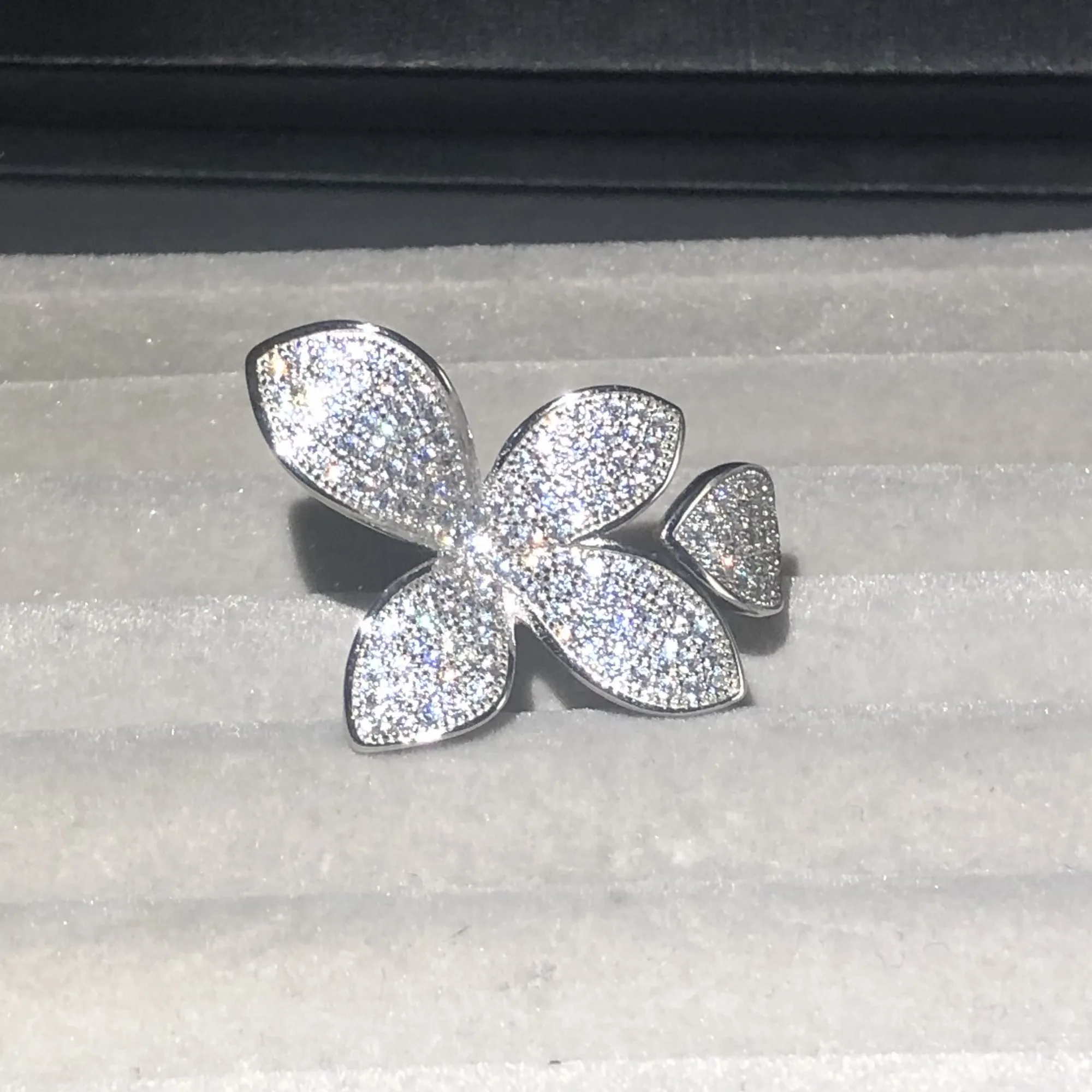 Luxury 100% 925 sterling silver rings for women delicalte girl Women Christmas gift cute Jewelry anillos plata 925 para mujer image 2