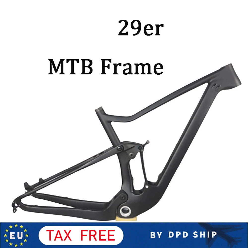 

Carbon 29er MTB Frame Disc Brake BSA Bottom Bracket Carbon Bike Frame 142*12 or 148*12mm Carbon Mountain Bicycle Frame ER028