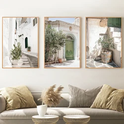 Italy Ancient Architecture Puglia Photography Posters and Prints Travel Gifts Boho Neutral Wall Pictures Canvas Painting Decor