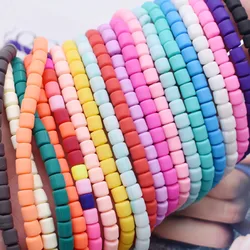 Color Barrel Beads DIY Jewelry Findings Polymer Clay Beads Tube Spacer Beads For Jewelry Making DIY Handmade Bracelet Accessory